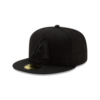 Arizona Diamondbacks Gorra | New Era MLB Black On Black 59fifty Fitted Cap Mexico - Verdes